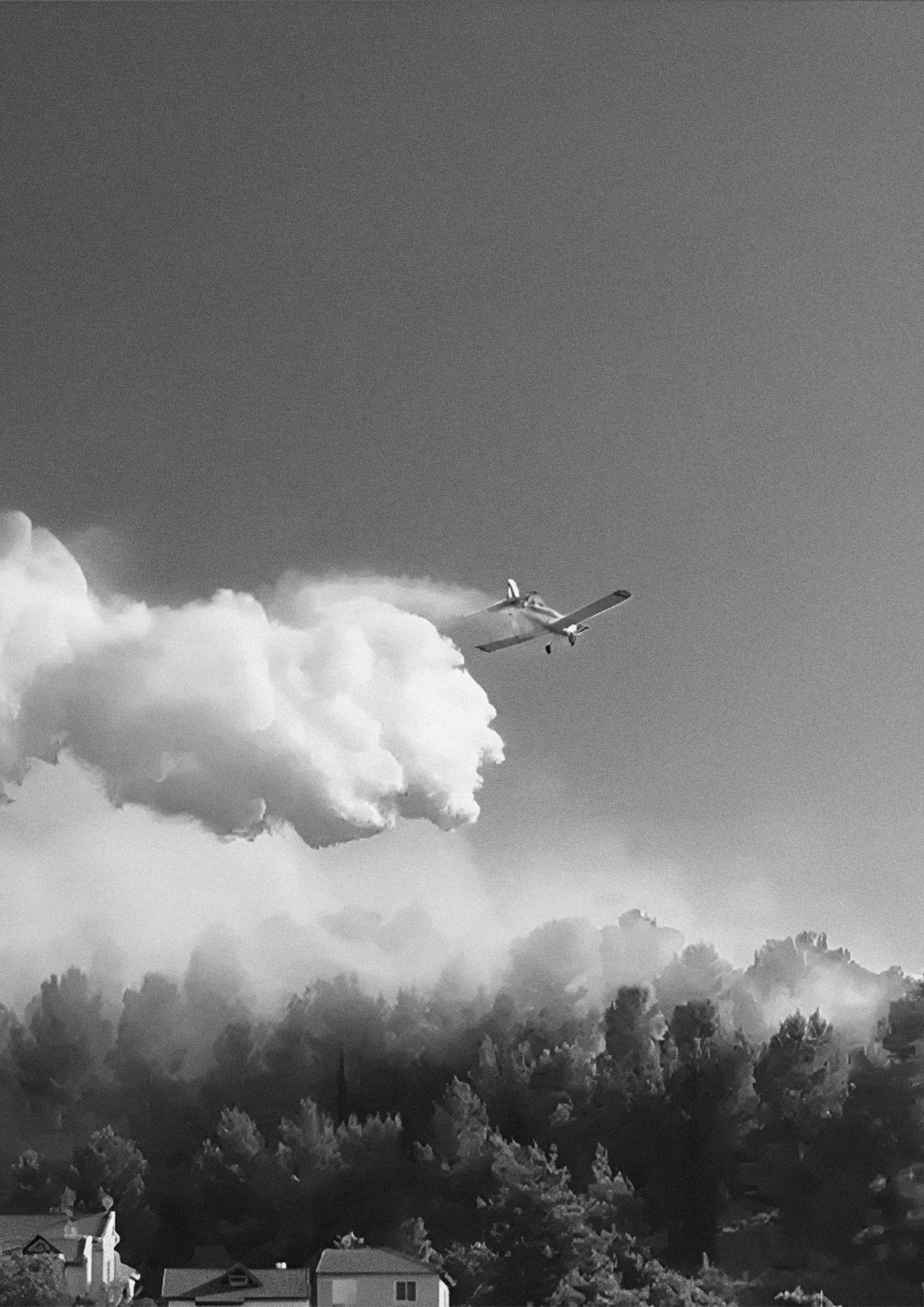 Fire aerial view